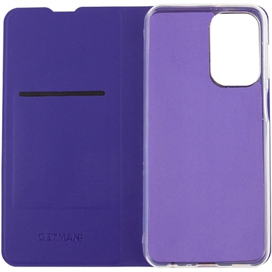 Кожаный чехол книжка GETMAN Elegant (PU) для Nokia G22 Фиолетовый