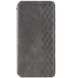 Кожаный чехол книжка GETMAN Cubic (PU) для Samsung Galaxy S24 Ultra Серый