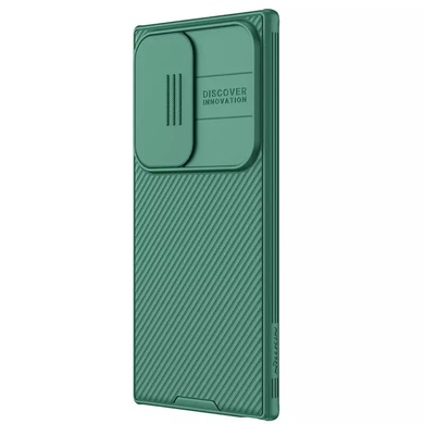 Карбоновая накладка Nillkin CamShield Pro Magnetic для Samsung Galaxy S24 Ultra Deep Green