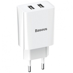 МЗП Baseus Speed ​​Mini Dual U 10.5W 2USB (CCFS-R), Белый