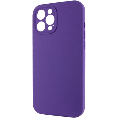 Чехол Silicone Case Full Camera Protective (AA) NO LOGO для Apple iPhone 15 Pro (6.1") Фиолетовый / Amethyst