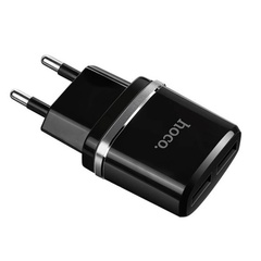 МЗП Hoco C12 Dual USB Charger 2.4A, Чорний