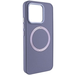 TPU чехол Bonbon Metal Style with MagSafe для Xiaomi 14 Pro Серый / Lavender
