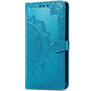 Кожаный чехол (книжка) Art Case с визитницей для Realme C51 Синий
