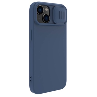 Силіконова накладка Nillkin Camshield Silky для Apple iPhone 14 (6.1"), Синий