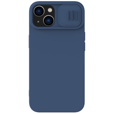 Силіконова накладка Nillkin Camshield Silky для Apple iPhone 14 (6.1"), Синий