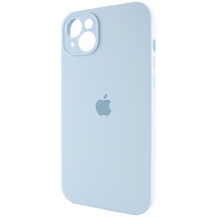 Чехол Silicone Case Full Camera Protective (AA) для Apple iPhone 15 (6.1") Голубой / Sweet Blue