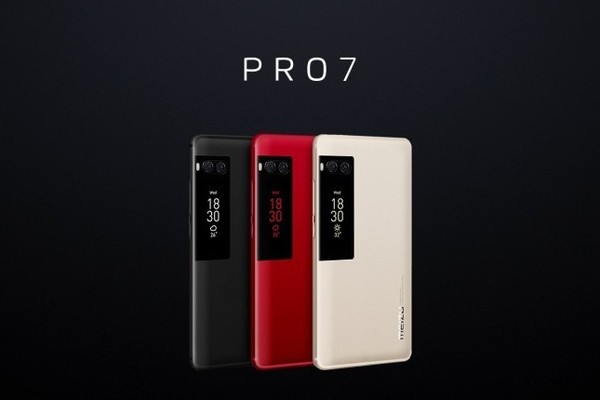 линейка смартфонов Meizu Pro 7 в трех цветах