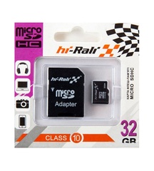 Карта памяти Hi-Rali microSDHC 32 GB Card Class 10 + SD adapter Черный