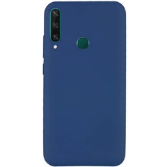 Чехол Silicone Cover Full without Logo (A) для Huawei Y6p Синий / Navy blue