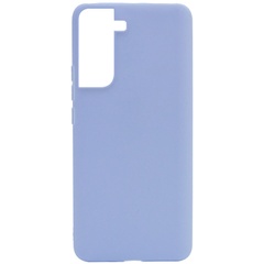 Силиконовый чехол Candy для Samsung Galaxy S21 FE Голубой / Lilac Blue
