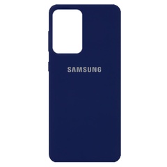 Чохол Silicone Cover Full Protective (AA) для Samsung Galaxy A72 4G / A72 5G, Темно-Синий / Midnight Blue