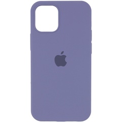 Чехол Silicone Case Full Protective (AA) для Apple iPhone 12 Pro / 12 (6.1") Серый / Lavender Gray