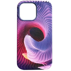 Кожаный чехол Colour Splash with MagSafe для Apple iPhone 12 Pro Max (6.7") Purple / Pink