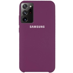 Чехол Silicone Cover (AAA) для Samsung Galaxy Note 20 Ultra Фиолетовый / Grape