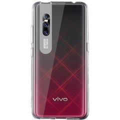 TPU чехол Epic clear flash для Vivo V15 Pro, Бесцветный / Серебряный