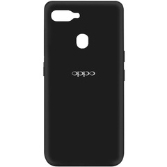 Чехол Silicone Cover My Color Full Protective (A) для Oppo A5s / Oppo A12 Черный / Black