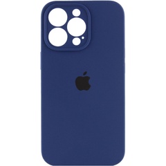 Чохол Silicone Case Full Camera Protective (AA) для Apple iPhone 13 Pro (6.1"), Синий / Deep navy