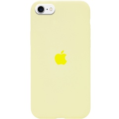 Чехол Silicone Case Full Protective (AA) для Apple iPhone SE (2020) Желтый / Mellow Yellow