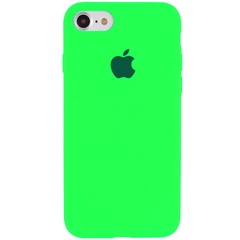 Чехол Silicone Case Full Protective (AA) для Apple iPhone 7 / 8 / SE (2020) (4.7") Зеленый / Neon green