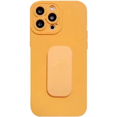 Силиконовый чехол с держателем для Apple iPhone 13 Pro (6.1") Оранжевый