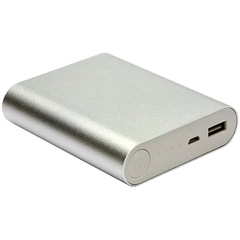 Портативное зарядное устройство Power Bank Silver iRon 10400 mAh Серебряный