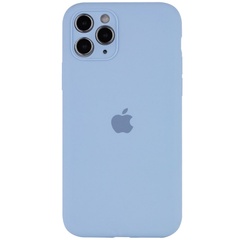 Чохол Silicone Case Full Camera Protective (AA) для Apple iPhone 12 Pro Max (6.7"), Голубой / Lilac Blue