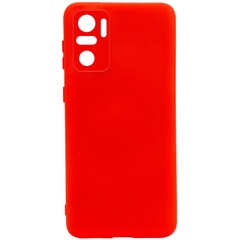 Чохол Silicone Cover Full Camera without Logo (A) для Xiaomi Redmi Note 10 / Note 10s, Червоний / Red