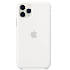 Чехол Silicone case (AAA) для Apple iPhone 11 Pro (5.8") Белый / White