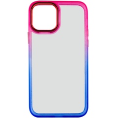 Чехол TPU+PC Fresh sip series для Apple iPhone 11 Pro Max (6.5") Синий / Розовый