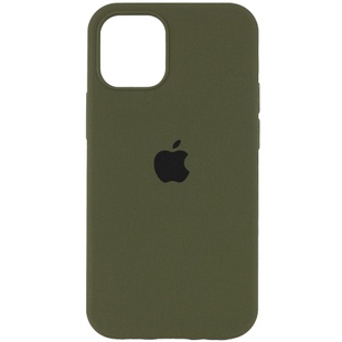 Чехол Silicone Case Full Protective (AA) для Apple iPhone 16 (6.1") Зеленый / Dark Olive