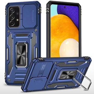 Ударопрочный чехол Camshield Army Ring для Samsung Galaxy A52 4G / A52 5G / A52s Синий / Navy