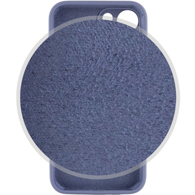 Чехол Silicone Case Full Camera Protective (AA) для Apple iPhone 13 (6.1") Серый / Lavender Gray