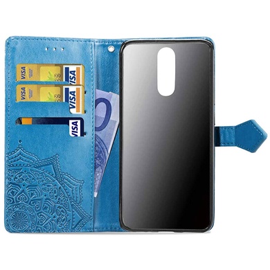 Кожаный чехол (книжка) Art Case с визитницей для Huawei Mate 10 Lite Синий