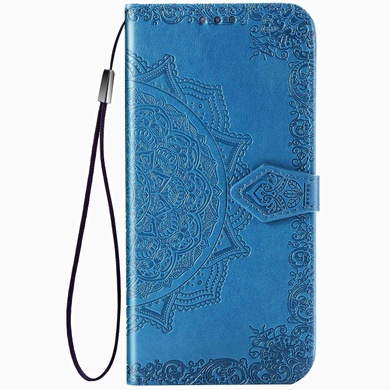 Кожаный чехол (книжка) Art Case с визитницей для Xiaomi Redmi Note 8 / Note 8 2021 Синий