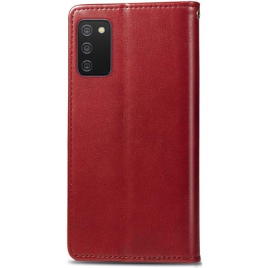 Кожаный чехол книжка GETMAN Gallant (PU) для Samsung Galaxy A02s / M02s Красный