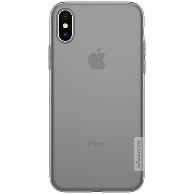 TPU чехол Nillkin Nature Series для Apple iPhone X (5.8") / XS (5.8") Серый (прозрачный)