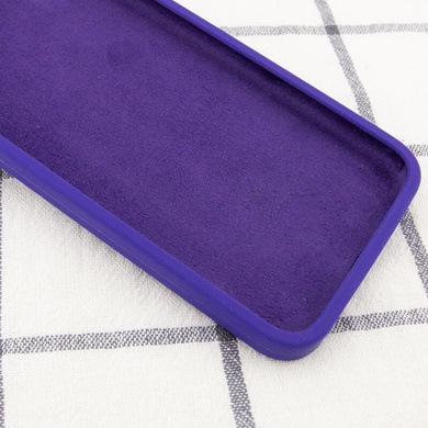 Чехол Silicone Case Square Full Camera Protective (AA) для Apple iPhone 7 / 8 / SE (2020) (4.7") Фиолетовый / Ultra Violet