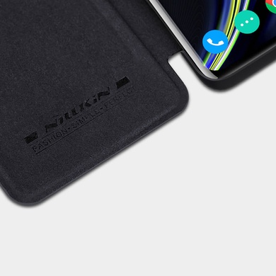 Шкіряний чохол (книжка) Nillkin Qin Series для OnePlus 8, Чорний