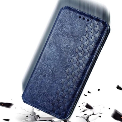 Шкіряний чохол книжка GETMAN Cubic (PU) для Samsung Galaxy A51, Синий