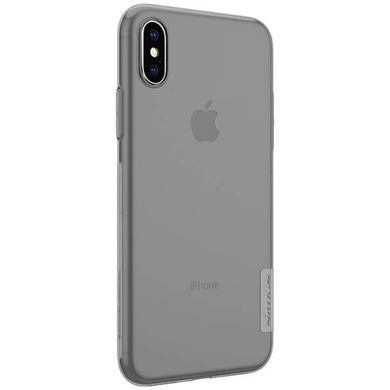 TPU чехол Nillkin Nature Series для Apple iPhone X (5.8") / XS (5.8") Серый (прозрачный)