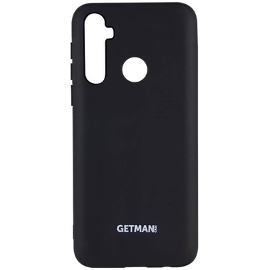Чехол Silicone Cover GETMAN for Magnet для Samsung Galaxy A21, Черный / Black