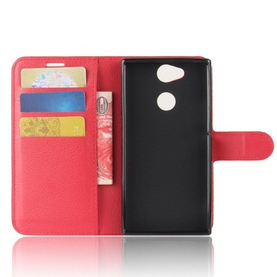 Чехол (книжка) Wallet с визитницей для Sony Xperia XA2, Червоний