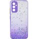 TPU чехол Spangle star с защитой камеры для Samsung Galaxy A34 5G Сиреневый