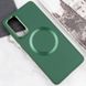 TPU чехол Bonbon Metal Style with MagSafe для Samsung Galaxy S23 FE Зеленый / Army Green