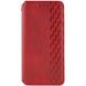 Кожаный чехол книжка GETMAN Cubic (PU) для Xiaomi Redmi 13C / Poco C65 Красный