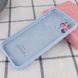 Чехол Silicone Case Full Camera Protective (AA) для Apple iPhone 12 Pro Max (6.7") Голубой / Lilac Blue