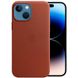 Шкіряний чохол Leather Case (AAA) with MagSafe для Apple iPhone 14 (6.1"), Umber