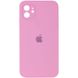Чехол Silicone Case Square Full Camera Protective (AA) для Apple iPhone 11 (6.1") Розовый / Light pink