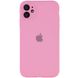 Чохол Silicone Case Full Camera Protective (AA) для Apple iPhone 12 (6.1"), Рожевий / Light pink